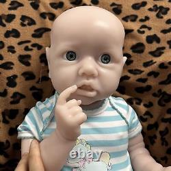 COSDOLL 22 in Newborn Realistic Baby Soft Full Body Silicone Baby Doll UNPAINTED