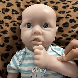 COSDOLL 22 in Newborn Realistic Baby Soft Full Body Silicone Baby Doll UNPAINTED