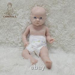 COSDOLL 22 in Newborn Realistic Baby Soft Full Body Silicone Baby Doll UNPAINTED