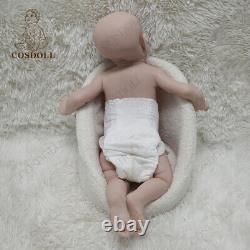 COSDOLL 22 in Newborn Realistic Baby Soft Full Body Silicone Baby Doll UNPAINTED