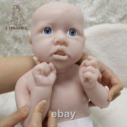 COSDOLL 22 in Newborn Realistic Baby Soft Full Body Silicone Baby Doll UNPAINTED