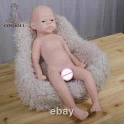 COSDOLL 22 in Platinum Silicone Reborn Baby Doll Painted Lifelike Dolls for Gift