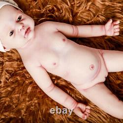 COSDOLL 22 in Platinum Silicone Reborn Baby Doll Painted Lifelike Dolls for Gift