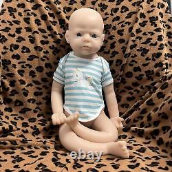 COSDOLL 22Full Silicone Reborn Baby Dolls 7.6lb Lifelike Unpainted Doll Can DIY