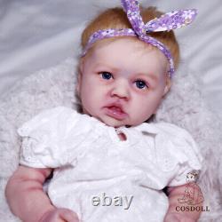 COSDOLL 22Lifelike Reborn Baby BigDollGirl Full Body Silicone Real Touch Withhair