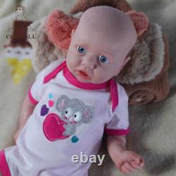 COSDOLL 22Newborn Girl Realistic Reborn Baby Dolls Soft Full Body Silicone Doll