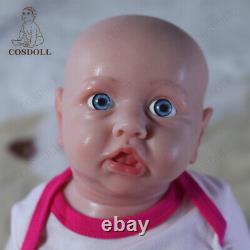 COSDOLL 22Newborn Girl Realistic Reborn Baby Dolls Soft Full Body Silicone Doll