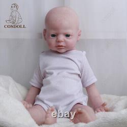 COSDOLL 22in Full Platinum Silicone Reborn Baby Doll Lifelike Baby Dolls Painted