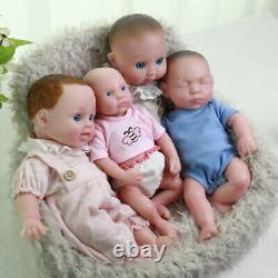 COSDOLL Platinum Silicone Reborn Baby Doll Painted Lifelike Dolls 4 piece set