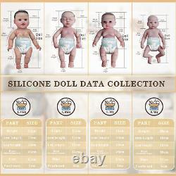 COSDOLL Platinum Silicone Reborn Baby Doll Painted Lifelike Dolls 4 piece set