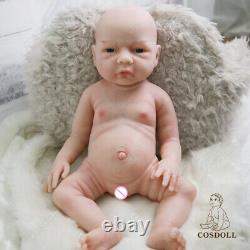 COSDOLL18.5 Realistic Reborn Baby Dolls Full Body Silicone Doll Newborn Bath