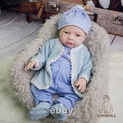 COSDOLL18.5 Realistic Reborn Baby Dolls Full Body Silicone Doll Newborn Bath