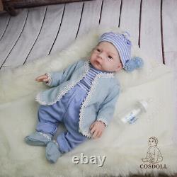 COSDOLL18.5 Realistic Reborn Baby Dolls Full Body Silicone Doll Newborn Bath