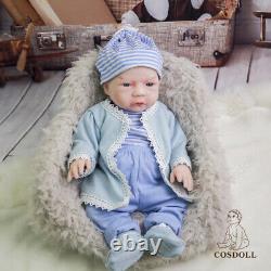 COSDOLL18.5 Realistic Reborn Baby Dolls Full Body Silicone Doll Newborn Bath