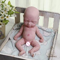 COSODLL 15.7 Newborn Baby Boy Doll Reborn Baby Dolls Full Body Silicone Baby US