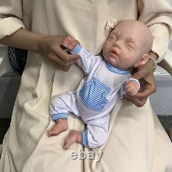 COSODLL 15.7 in Newborn Reborn Baby Boy Dolls Full Silicone Body, Not Vinyl Dolls