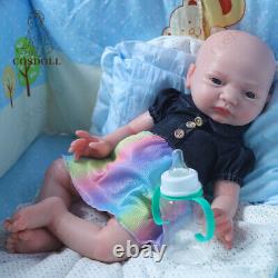 COSODLL 17 in ifelike Reborn Baby Dolls 6.39lb Full Body Silicone Newborn Dolls