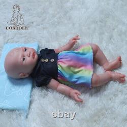 COSODLL 17 in ifelike Reborn Baby Dolls 6.39lb Full Body Silicone Newborn Dolls