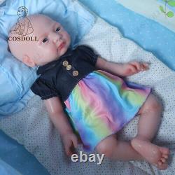 COSODLL 17 in ifelike Reborn Baby Dolls 6.39lb Full Body Silicone Newborn Dolls