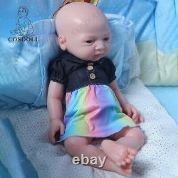 COSODLL 17 in ifelike Reborn Baby Dolls 6.39lb Full Body Silicone Newborn Dolls