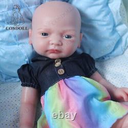 COSODLL 17 in ifelike Reborn Baby Dolls 6.39lb Full Body Silicone Newborn Dolls