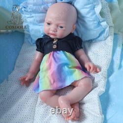 COSODLL 17 in ifelike Reborn Baby Dolls 6.39lb Full Body Silicone Newborn Dolls