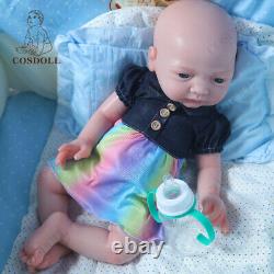 COSODLL 17 in ifelike Reborn Baby Dolls 6.39lb Full Body Silicone Newborn Dolls