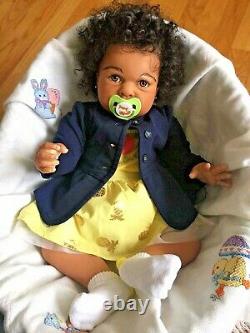 CUSTOM AA Biracial Ethnic 6 Months Reborn Baby Girl/Boy Doll Elliot