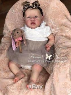 CUSTOM BONNIE BROWN SASKIA! Reborn Baby Doll By Chrysalis Dolls Amanda Hannon