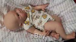CUSTOM Life-like Realistic Reborn Baby 6 month old Grant Big Baby BOY CRIES COOS