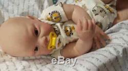 CUSTOM Life-like Realistic Reborn Baby 6 month old Grant Big Baby BOY CRIES COOS