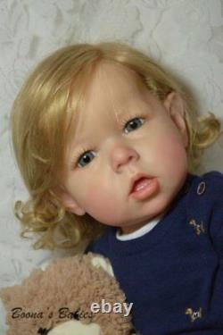 CUSTOM ORDER Reborn Doll Toddler Boy or Girl Liam by Bonnie Brown- Human Hair