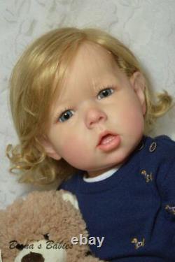 CUSTOM ORDER Reborn Doll Toddler Boy or Girl Liam by Bonnie Brown- Human Hair