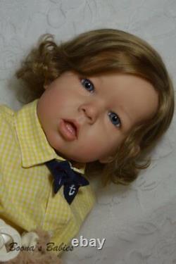 CUSTOM ORDER Reborn Doll Toddler Boy or Girl Liam by Bonnie Brown- Human Hair