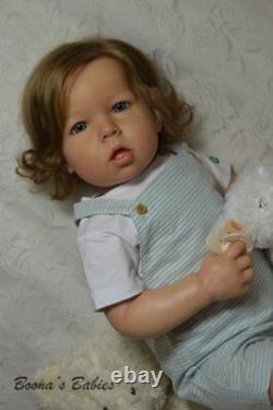 CUSTOM ORDER Reborn Doll Toddler Boy or Girl Liam by Bonnie Brown- Human Hair