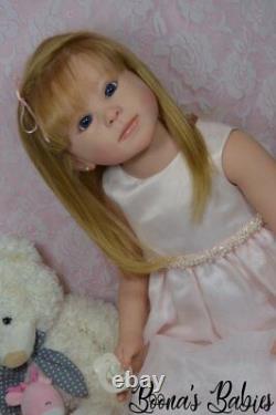 CUSTOM ORDER Reborn Doll Toddler Girl Luca By Ping Lau Human Hair Glass Eyes