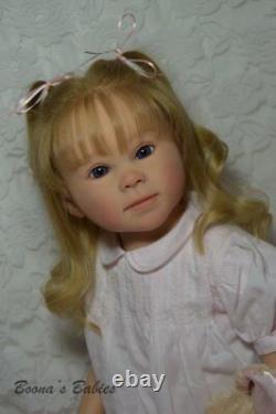 CUSTOM ORDER Reborn Doll Toddler Girl Luca By Ping Lau Human Hair Glass Eyes