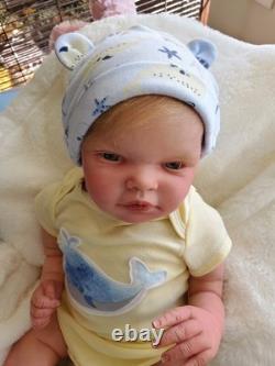 Cayden by Bonnie Sieben reborn baby doll with certificate of Authenticity