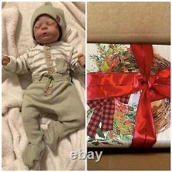 Christmas Gift Box With Reborn Baby Dolls Soft Body Vinyl Silicone Doll Newborn