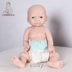 Cosdoll 17''Full Body Solid Silicone Reborn Baby Doll Soft Flexible Doll Newborn