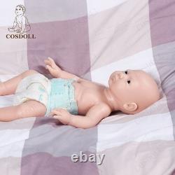 Cosdoll 17''Full Body Solid Silicone Reborn Baby Doll Soft Flexible Doll Newborn