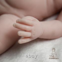 Cosdoll 17''Full Body Solid Silicone Reborn Baby Doll Soft Flexible Doll Newborn