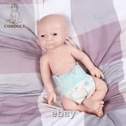 Cosdoll 17''Full Body Solid Silicone Reborn Baby Doll Soft Flexible Doll Newborn