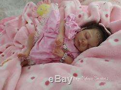 Custom Reborn Baby doll ROSEBUD 14.5 Preemie Free US Ground Shipping