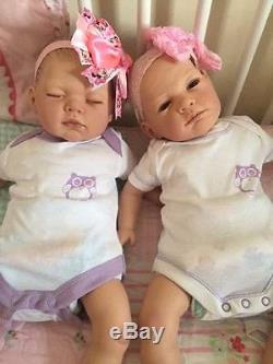 Custom Stunning Reborn Twins Baby Girl Lotty And Anna Newborn Child Friendly