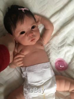 Custom made reborn newborn fake baby lifelike doll silicone vinyl full body xmas