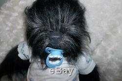 Custom made to order Lucien Were wolf pup reborn fantasy horror baby doll