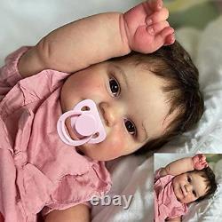 Cute 24 Realistic Reborn Baby Dolls Toddler Girl That Look Real Soft Silicone W