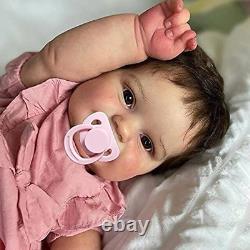 Cute 24 Realistic Reborn Baby Dolls Toddler Girl That Look Real Soft Silicone W