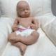 Cute Girl Reborn Baby Doll Full Body Silicone Real Touch Newborn Doll Unmakeuped
